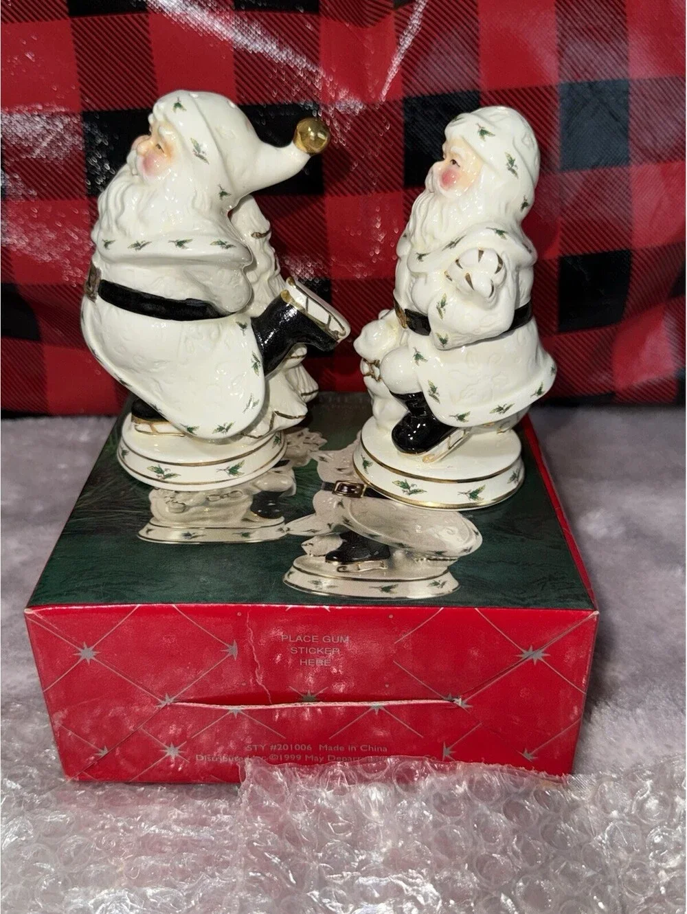 🎅🏻 Christmas Happy Holidays Salt And Paper Shaker Santa Clause Set